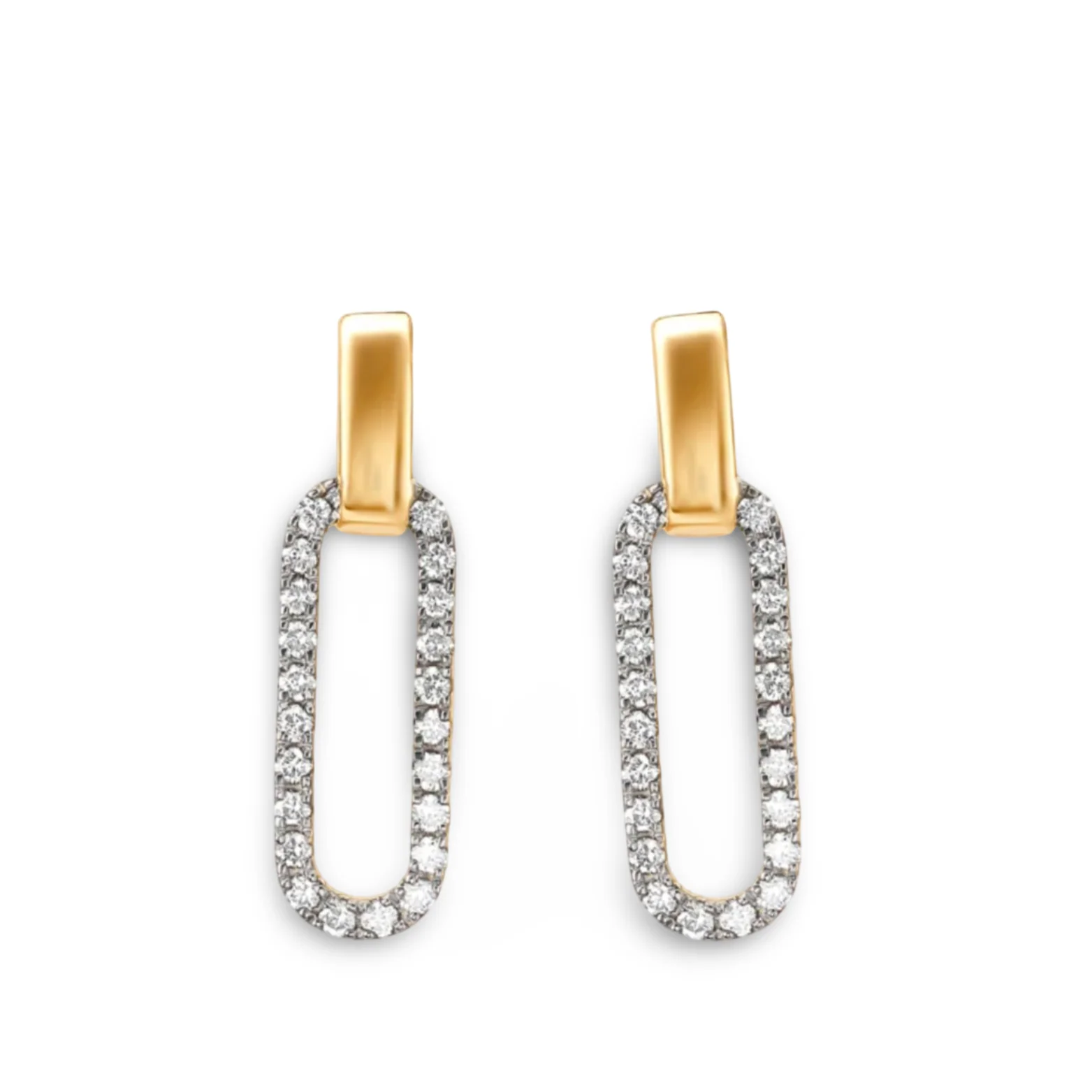 Golden Majesty Italian Drop Earrings - Image 2
