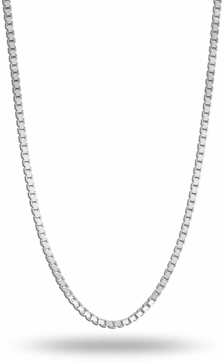 Timeless 20-Inch Unisex Italian Box Chain for Everyday Wear - Image 4