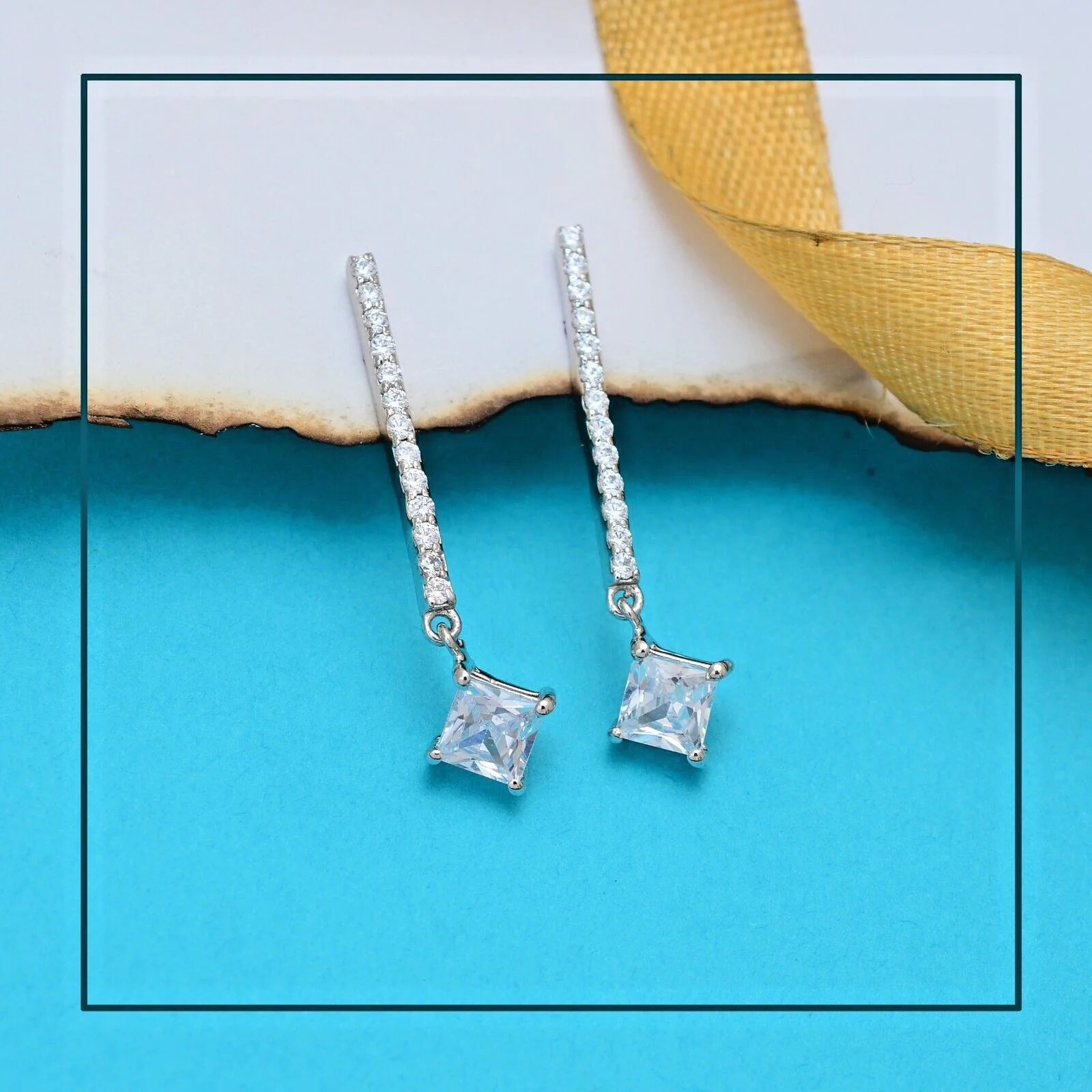 Dazzling Zirconia Crystal Drop Dangle Earrings