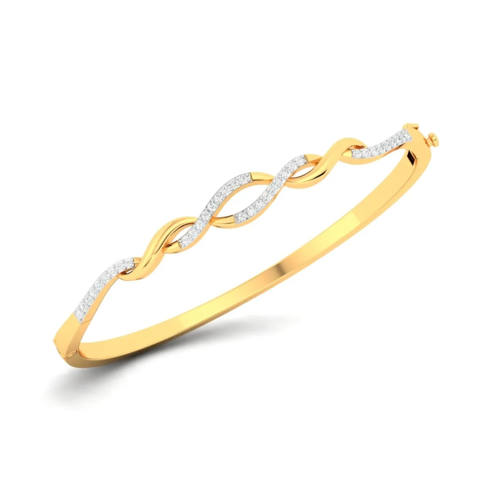 Radiant Twist Gold Bracelet