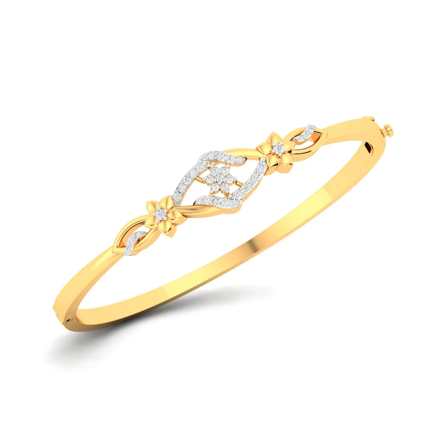 Lustrous Petal Vine Bangle