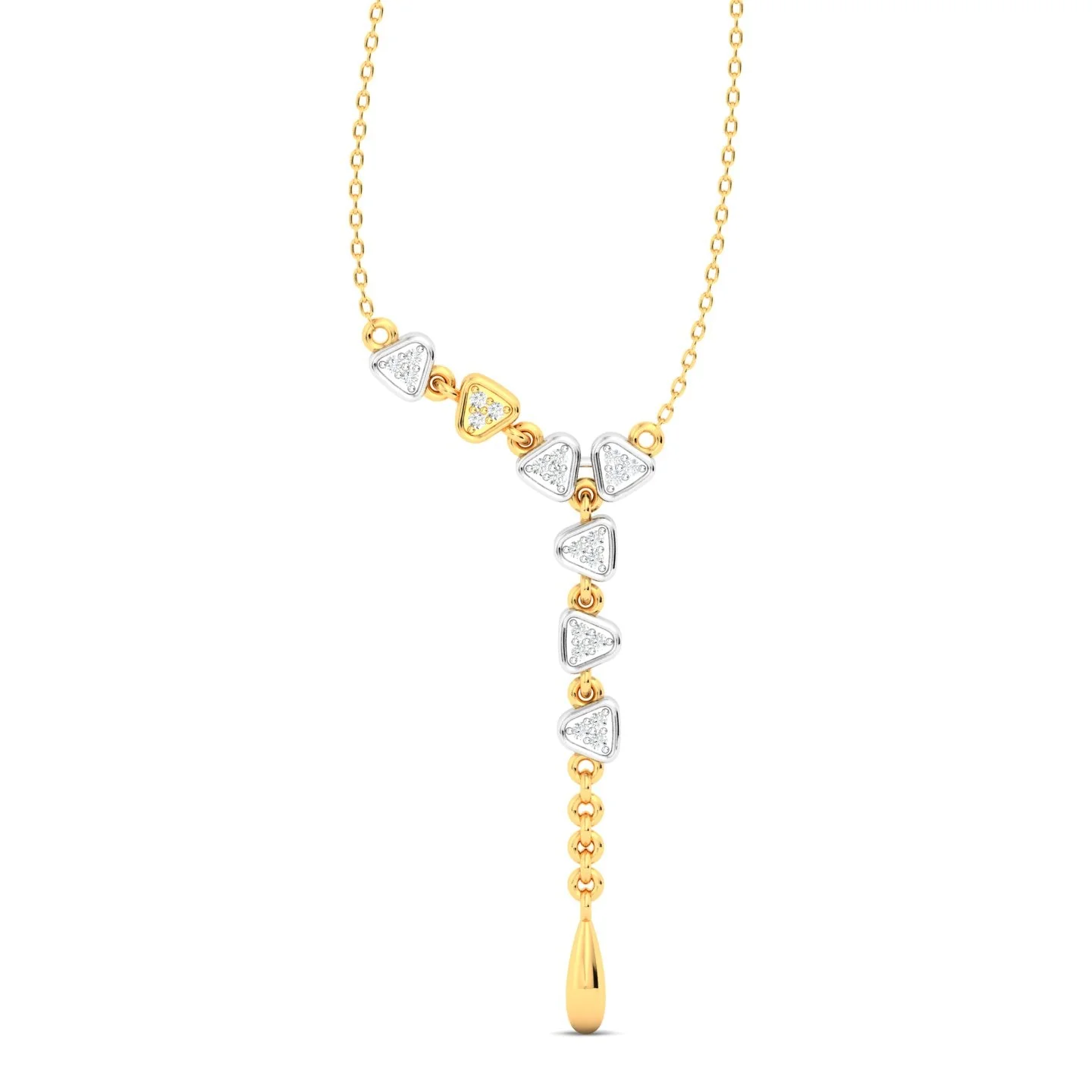 Trinity Sparkle Drop Necklace