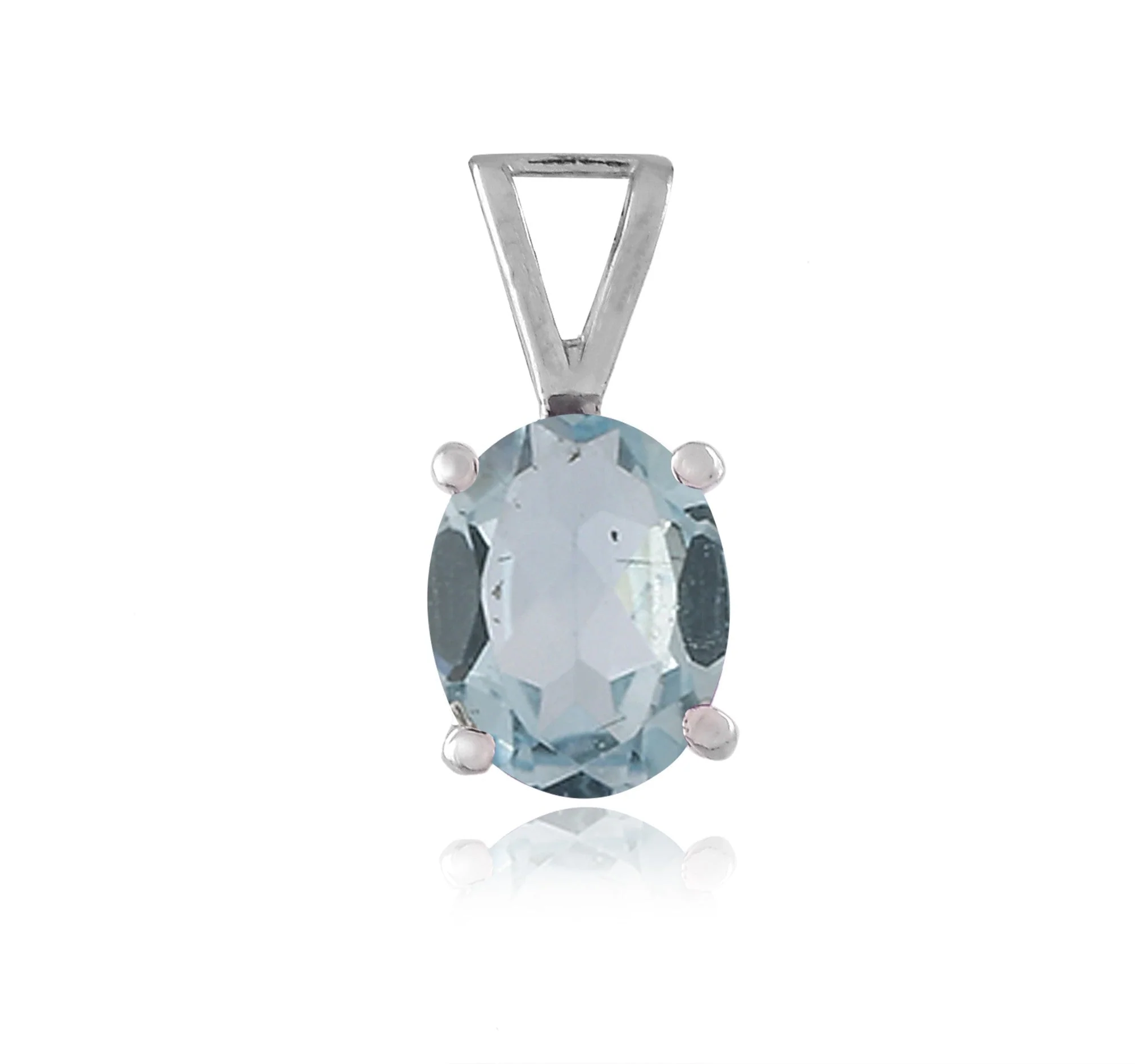Elegant Natural Blue Topaz Gemstone Pendant - Image 2