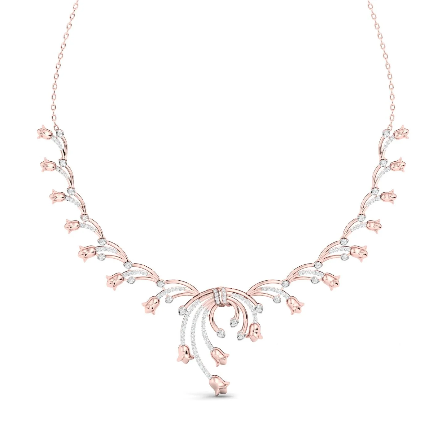 Rose Petal Grace Necklace