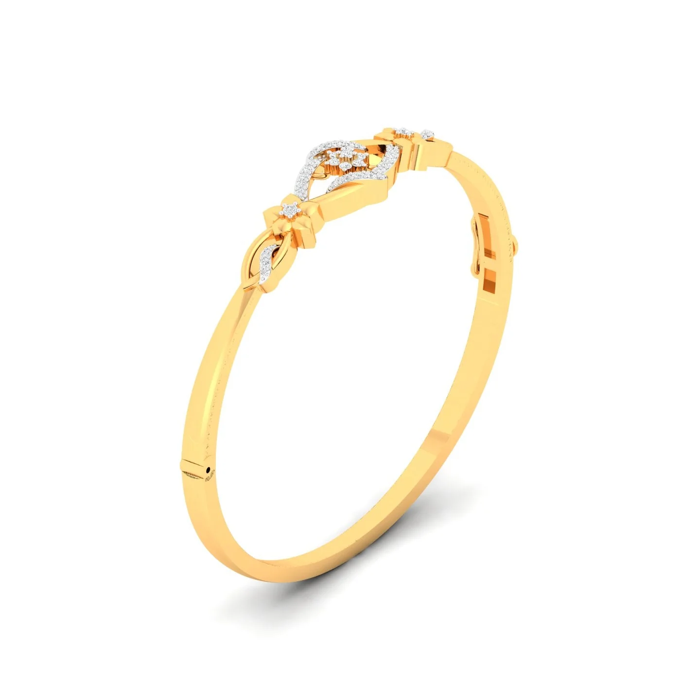 Lustrous Petal Vine Bangle - Image 2