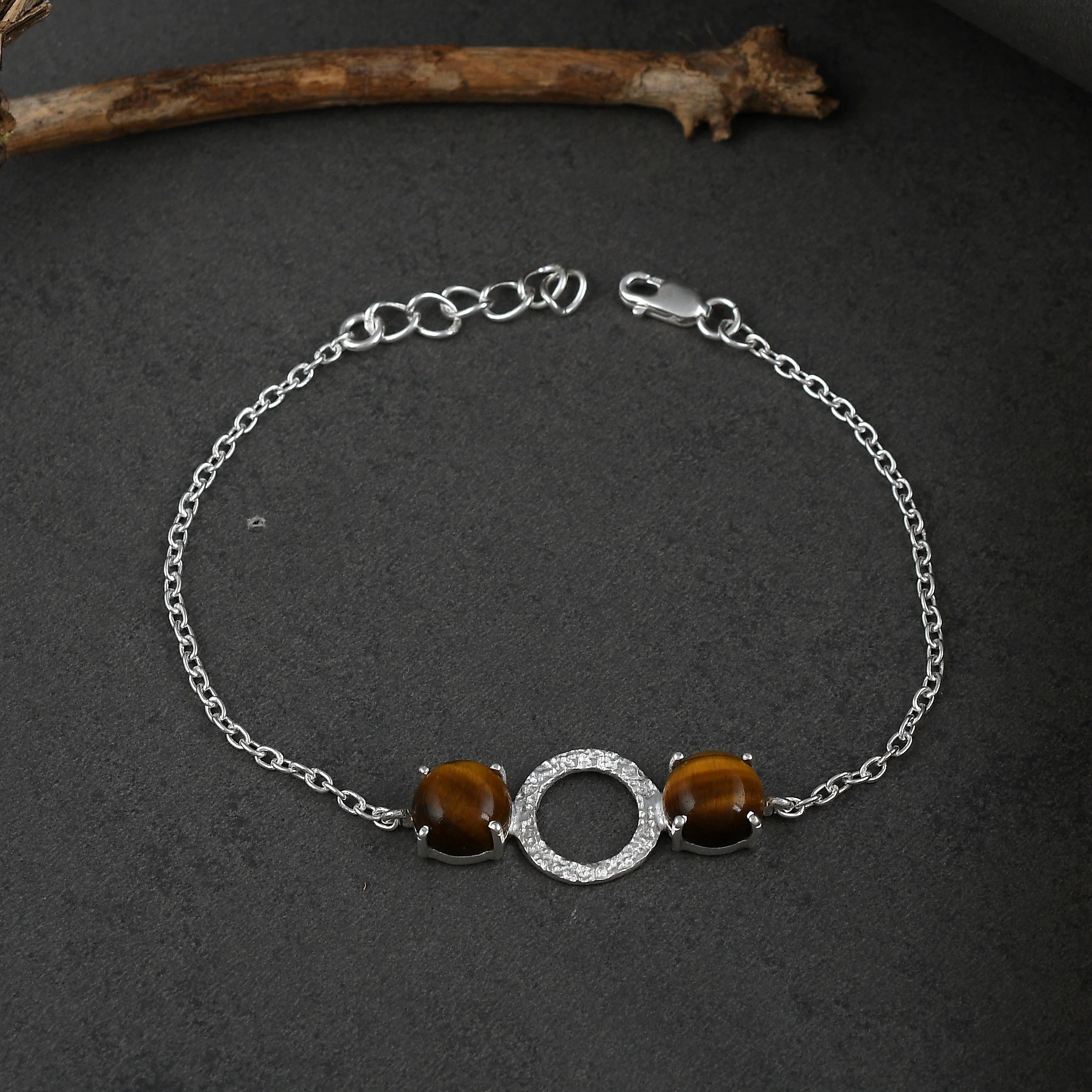 Ethereal Tiger's Eye Gemstone Bracelet