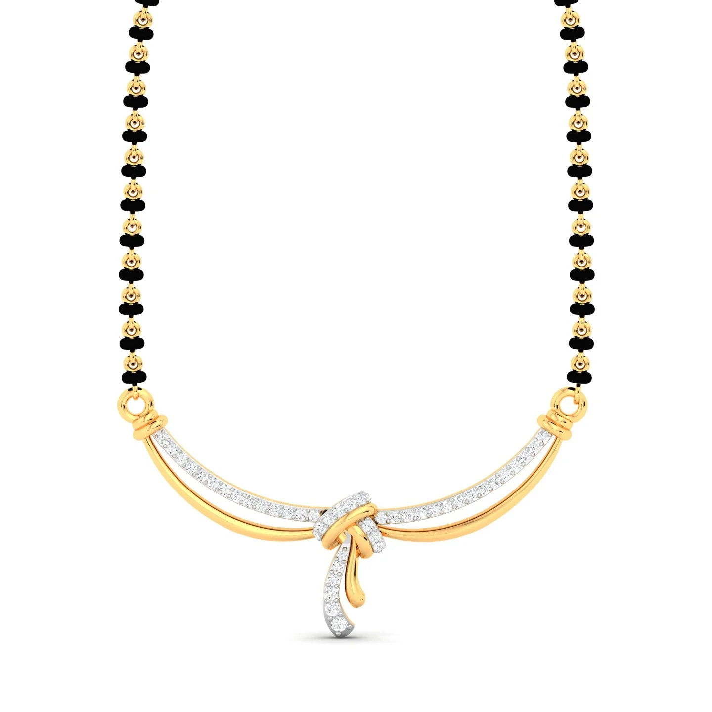 Radiant Knot Curve Mangalsutra - Image 2