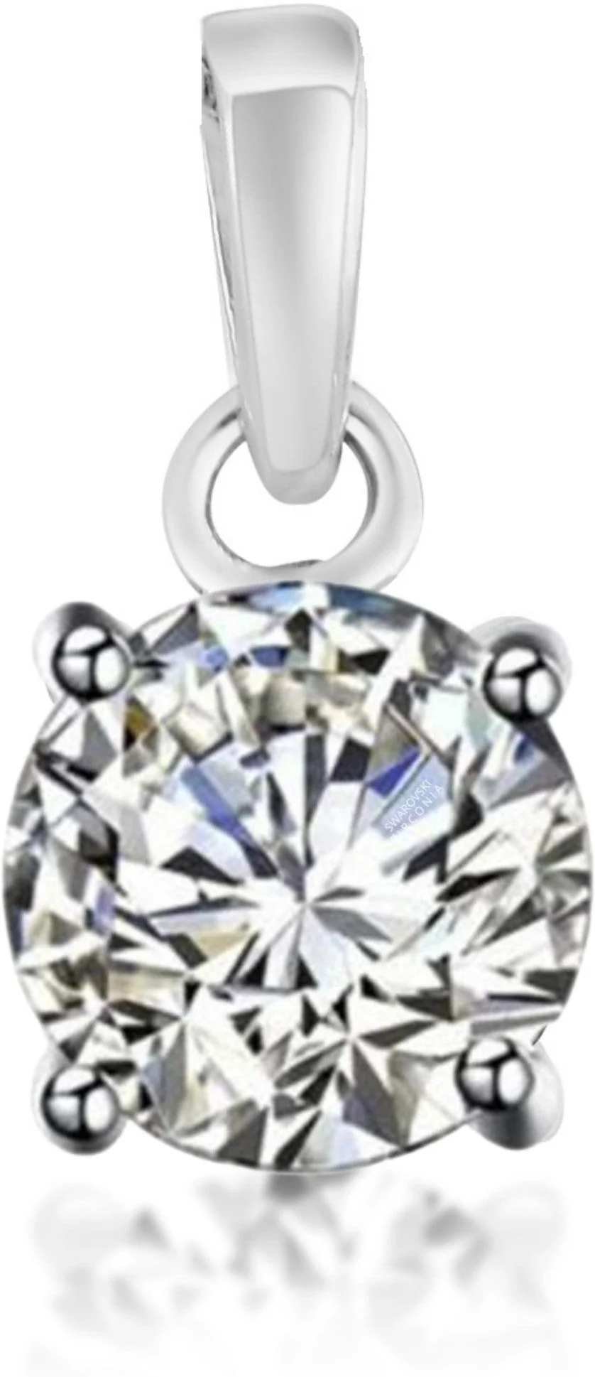 Radiant Zirconia Crystal Round Pendant & Earrings Set - Image 4