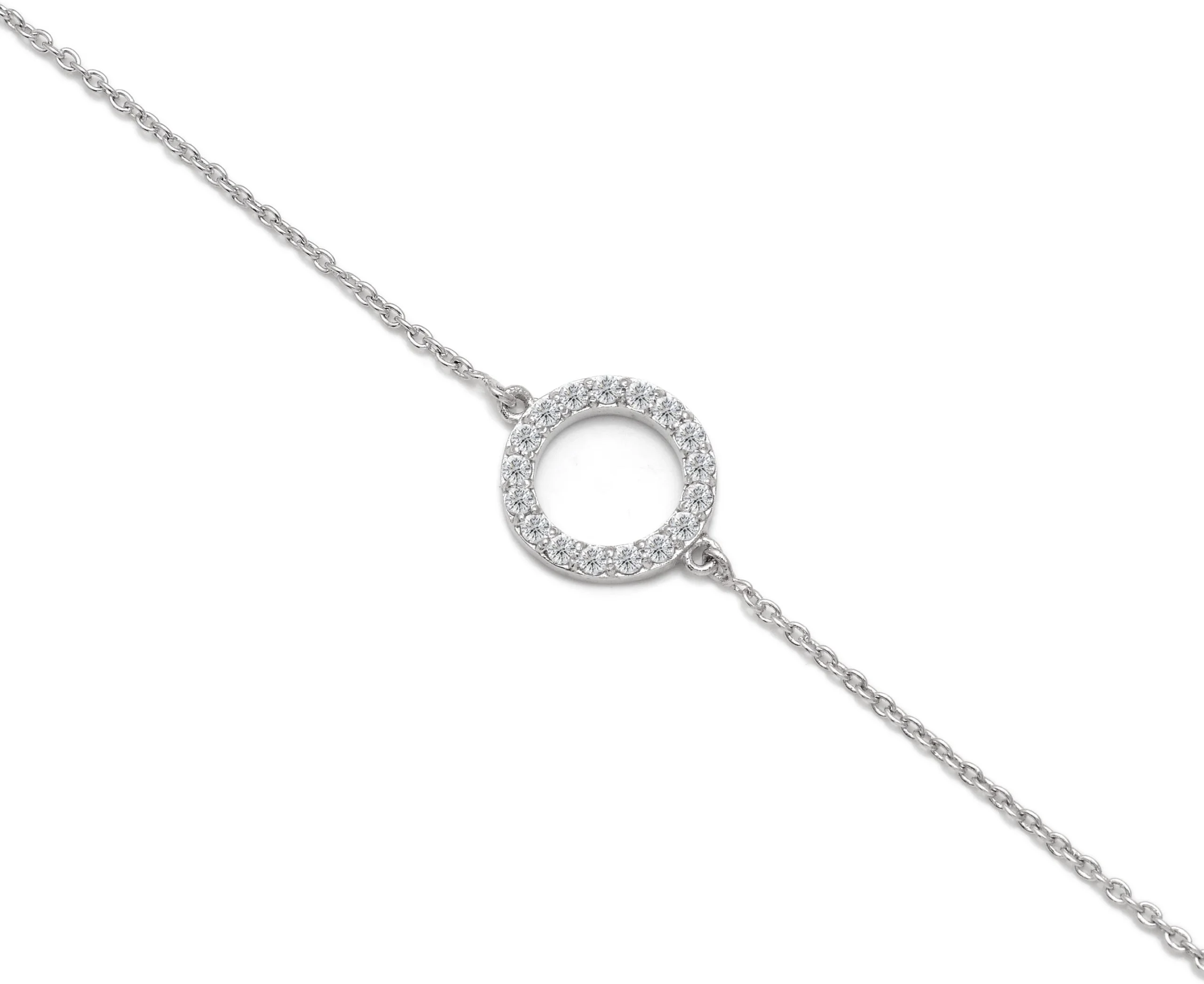Zirconia Crystal Minimalist Bracelet - Image 2