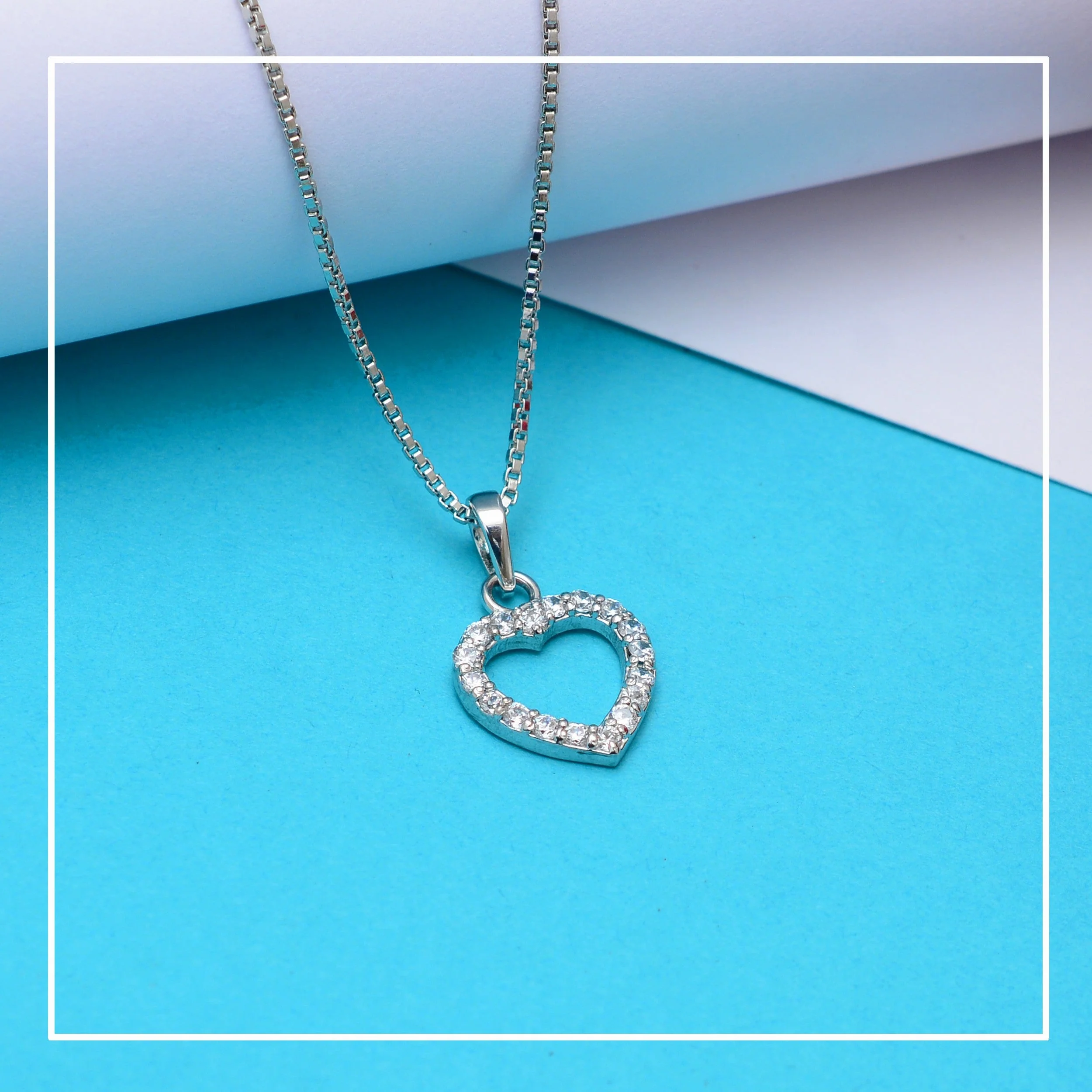 Radiant Heart Zirconia Crystal Pendant & Earrings Set