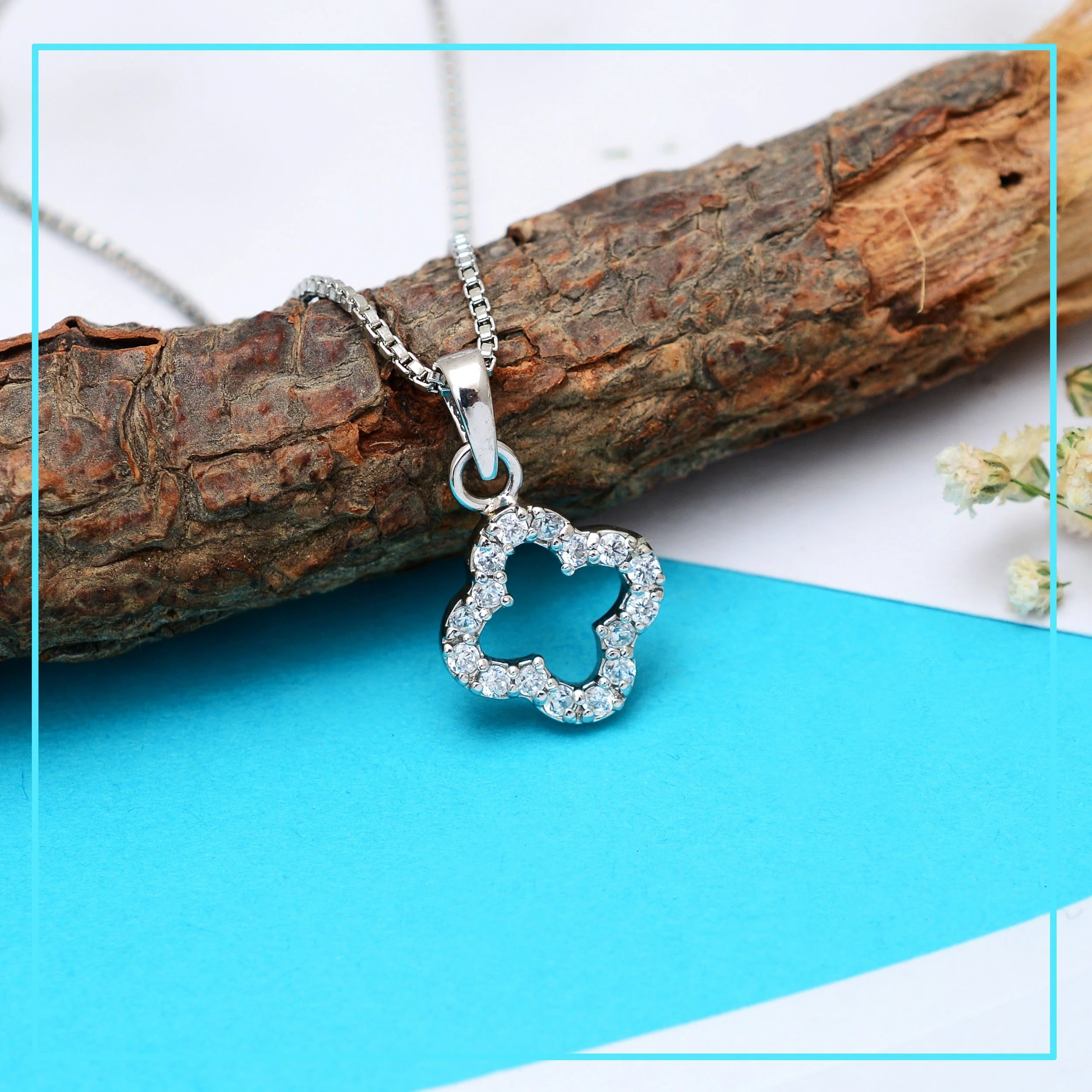 Elegant Mother of Pearls & Zirconia Round Evil Eye Pendant