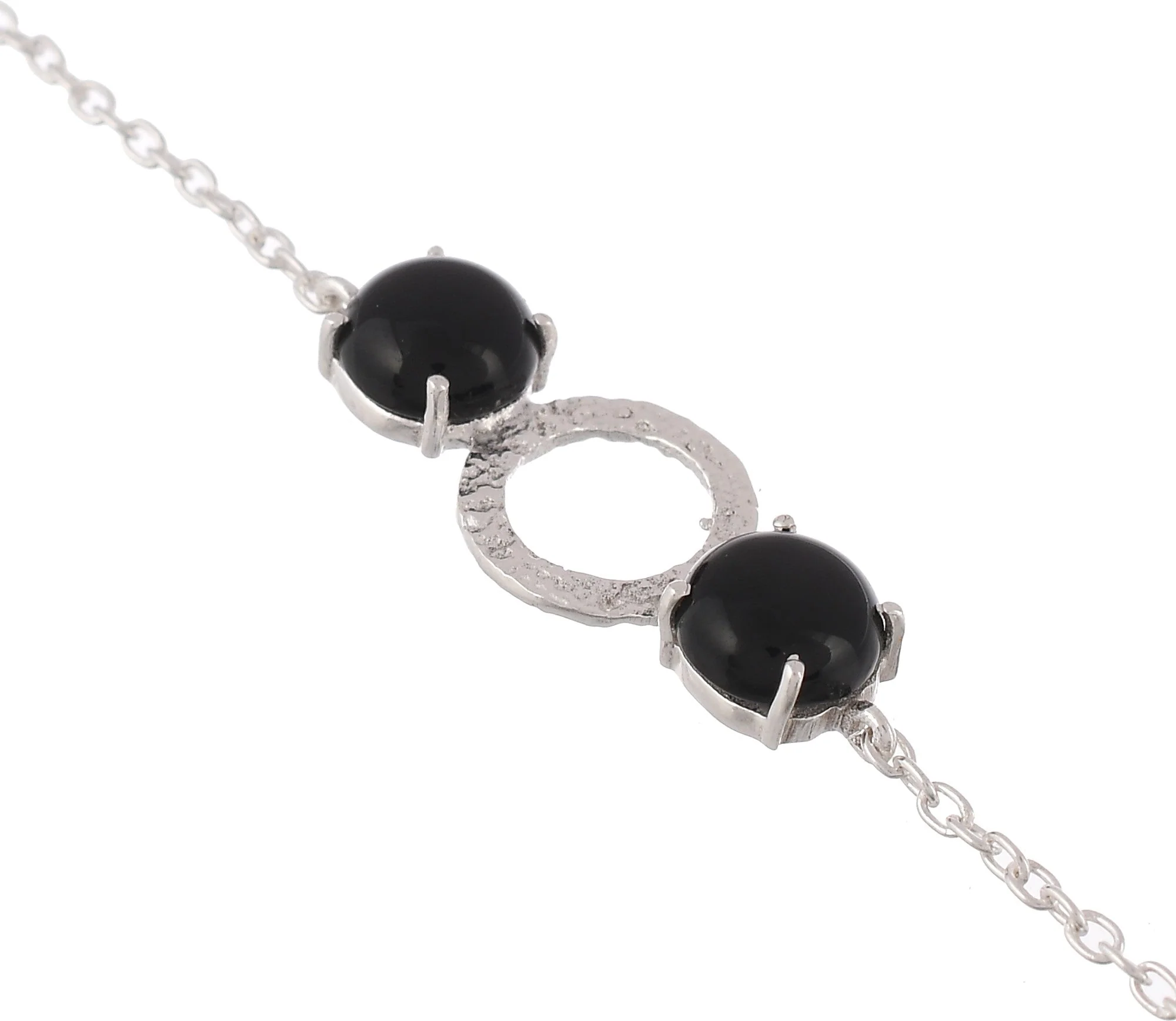 Sleek Black Onyx Gemstone Bracelet - Image 3