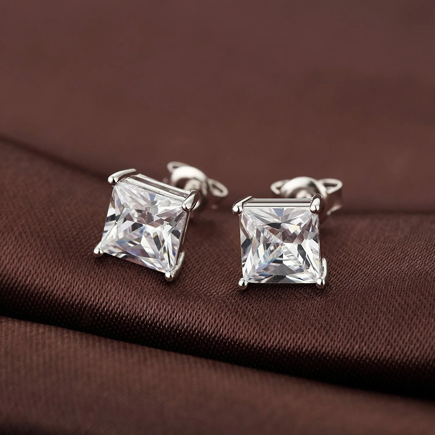 Sophisticated Zirconia Crystal Stud Earrings - Image 2