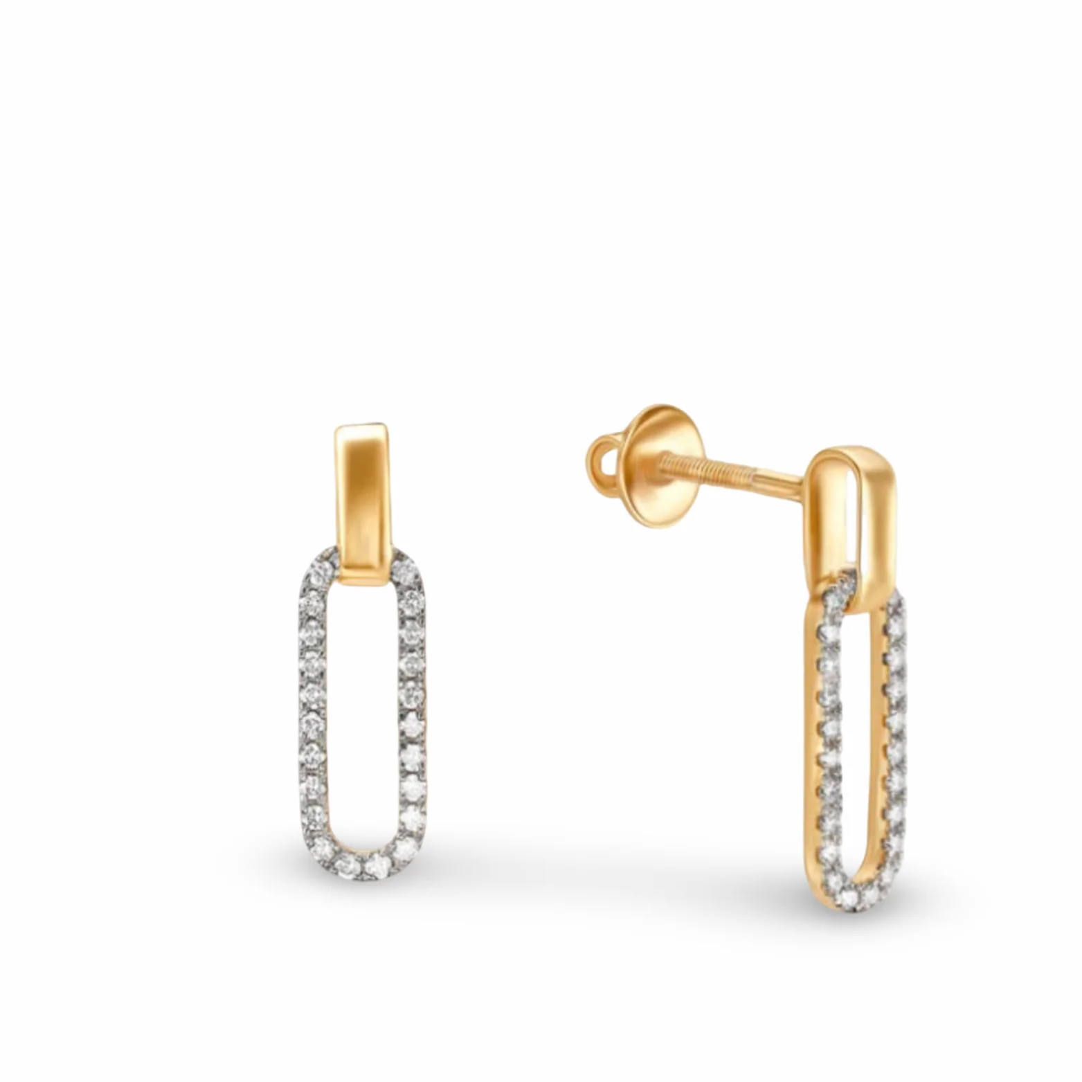 Golden Majesty Italian Drop Earrings