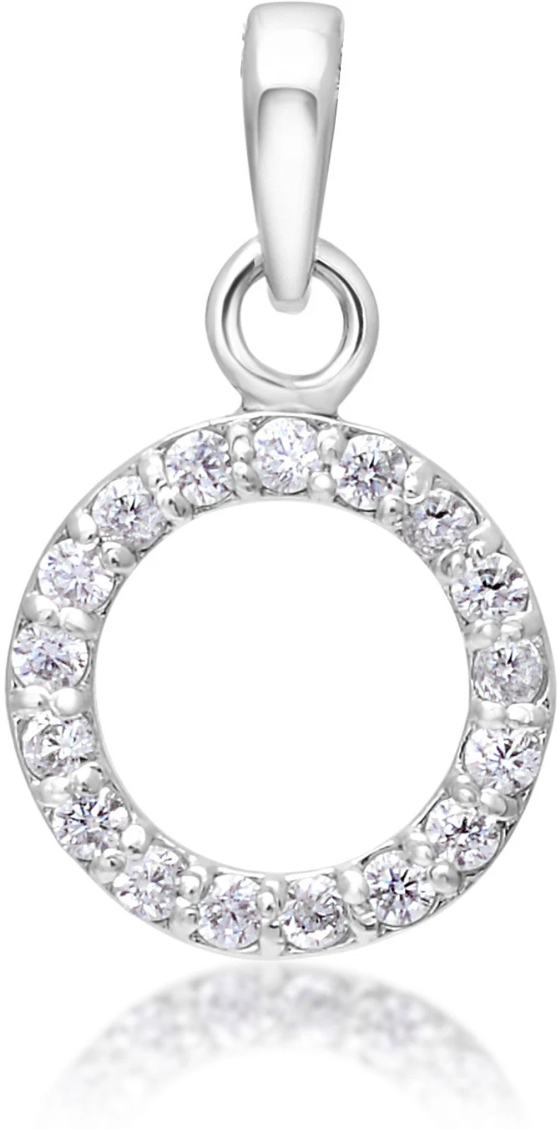 Radiant Zirconia Crystal Round Pendant & Chain - Image 3