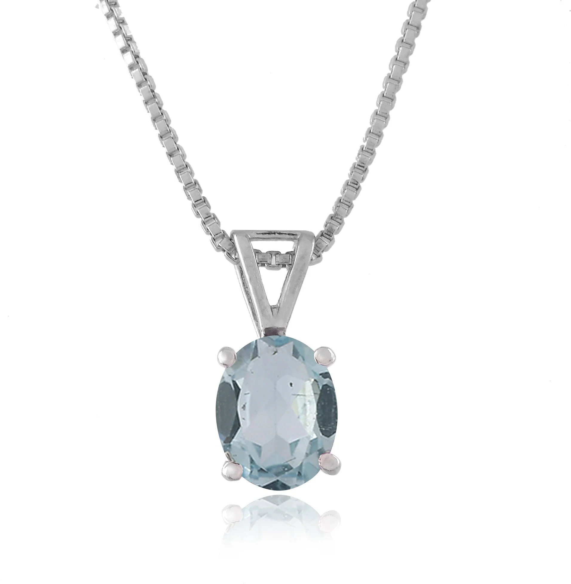Elegant Natural Blue Topaz Gemstone Pendant - Image 4