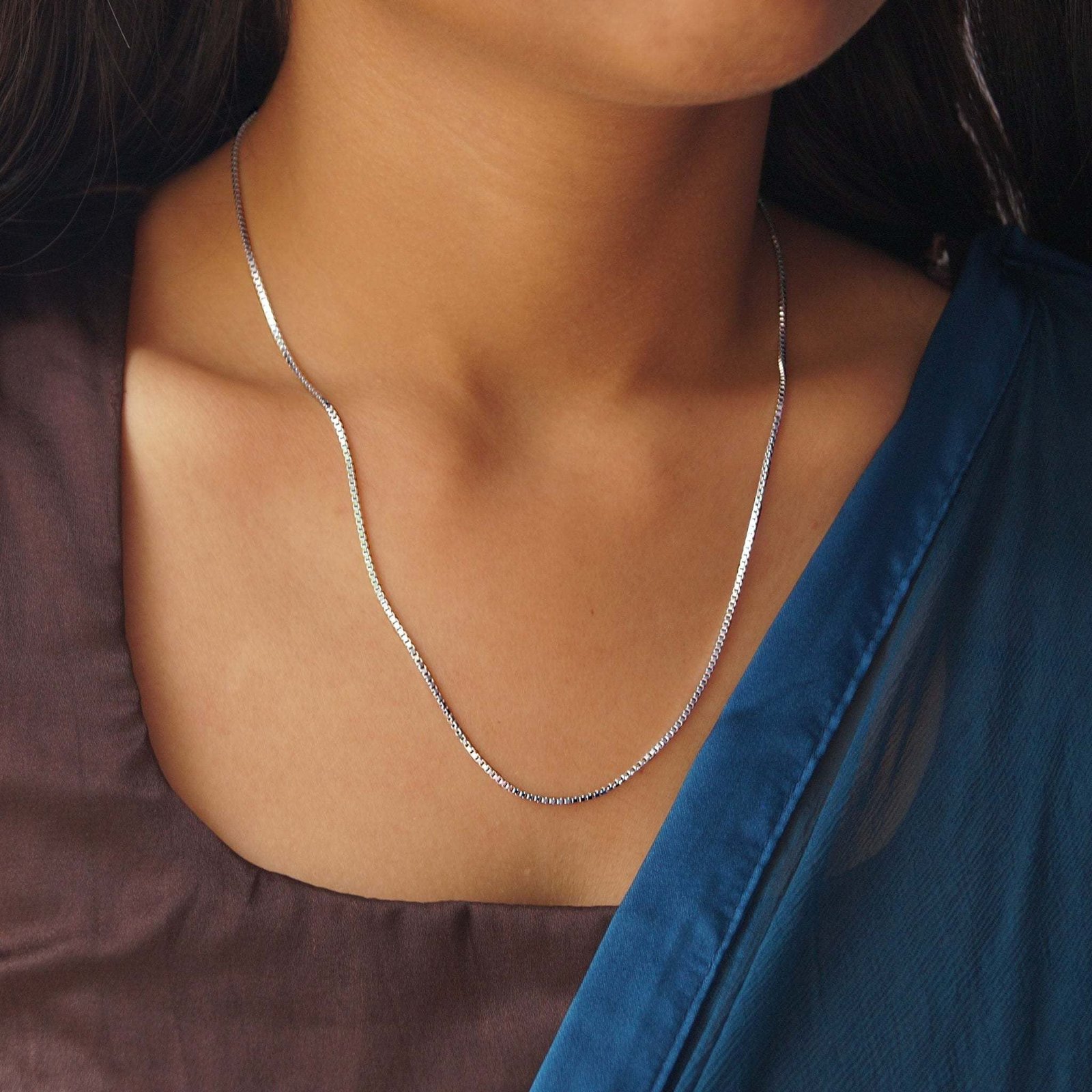 Timeless 20-Inch Unisex Italian Box Chain for Everyday Wear