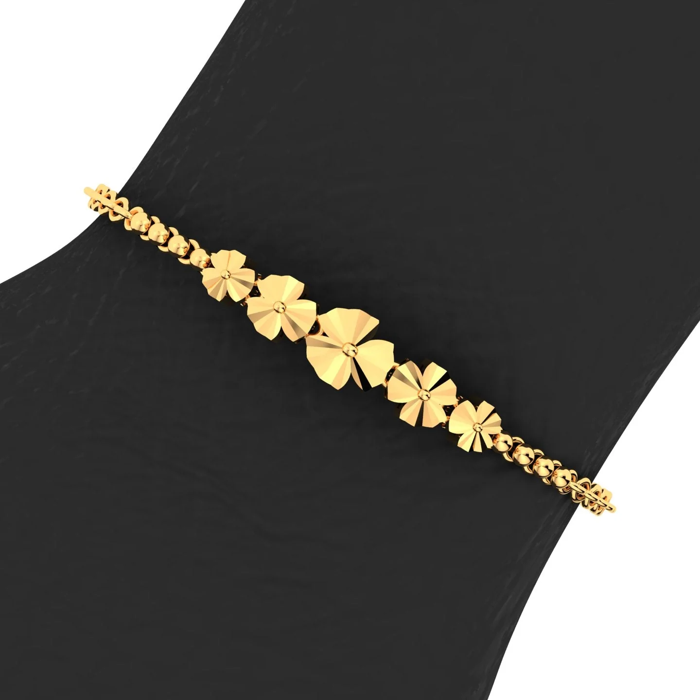 Golden Blossom Chain Bracelet - Image 4
