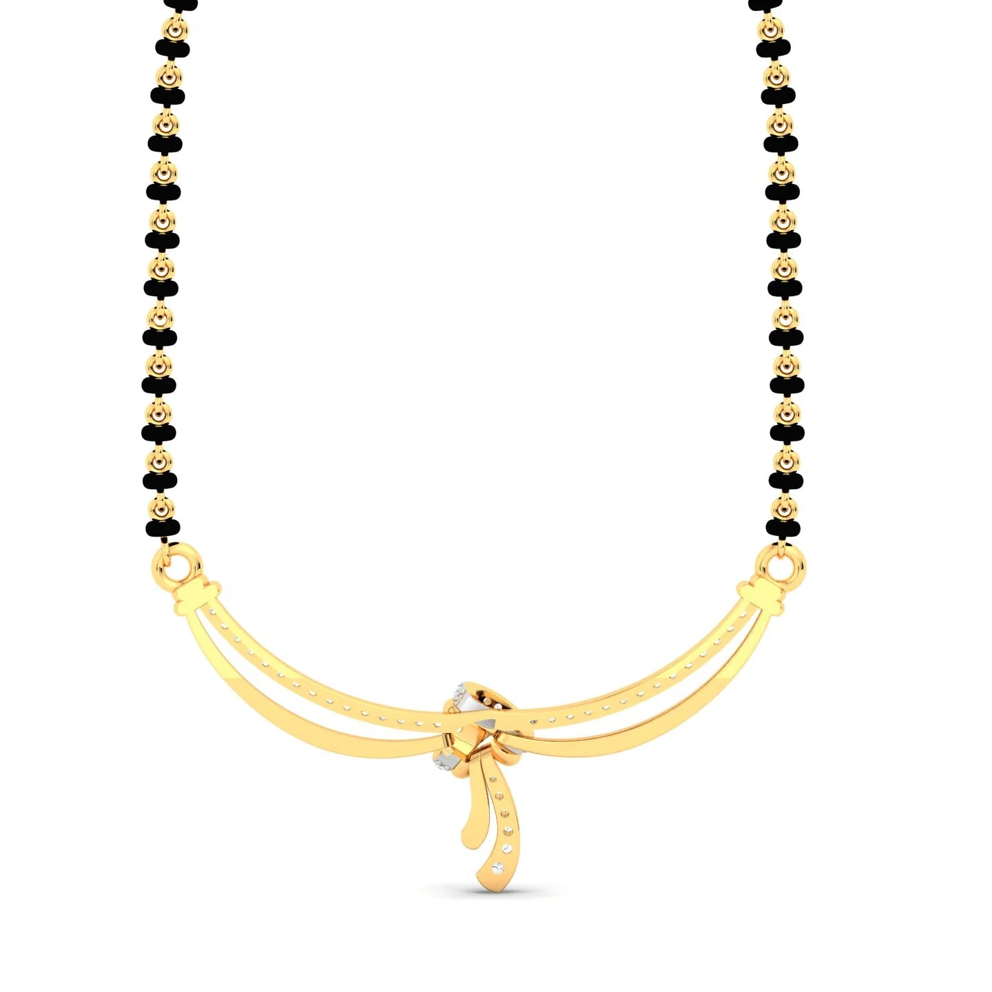 Radiant Knot Curve Mangalsutra - Image 4