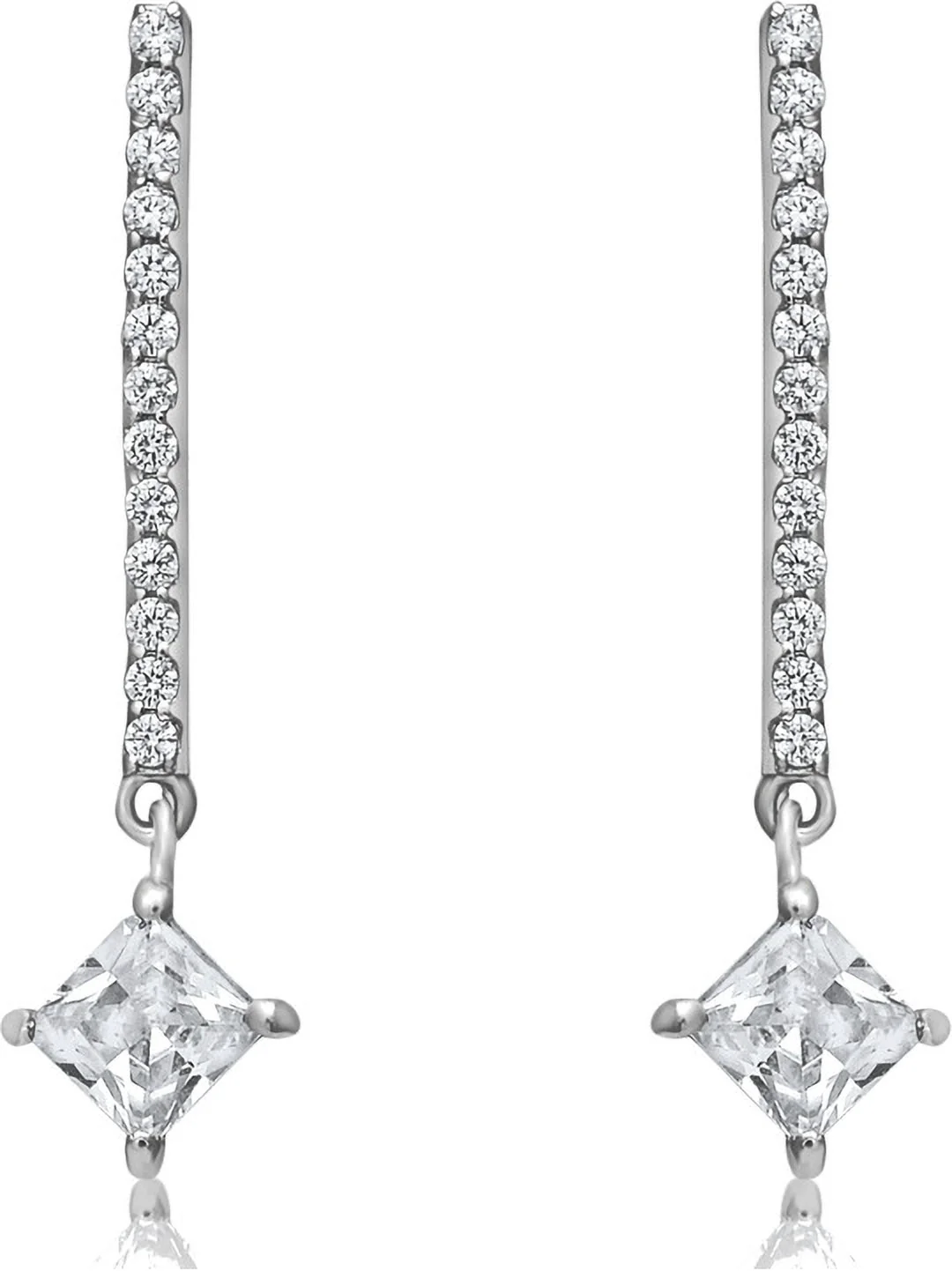 Dazzling Zirconia Crystal Drop Dangle Earrings - Image 4