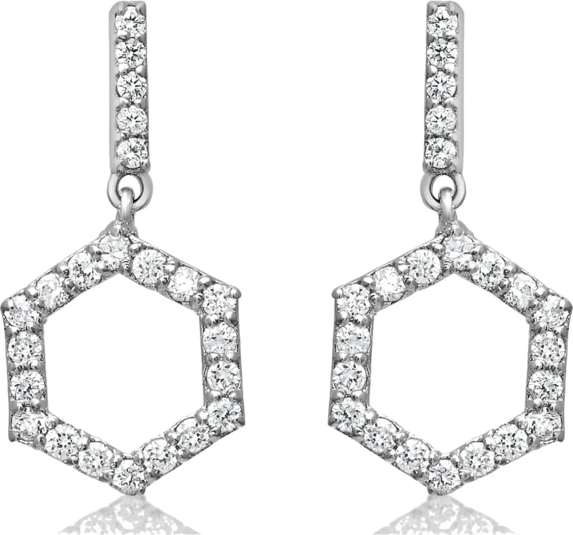Stunning Zirconia Crystal Drop Dangle Earrings - Image 4