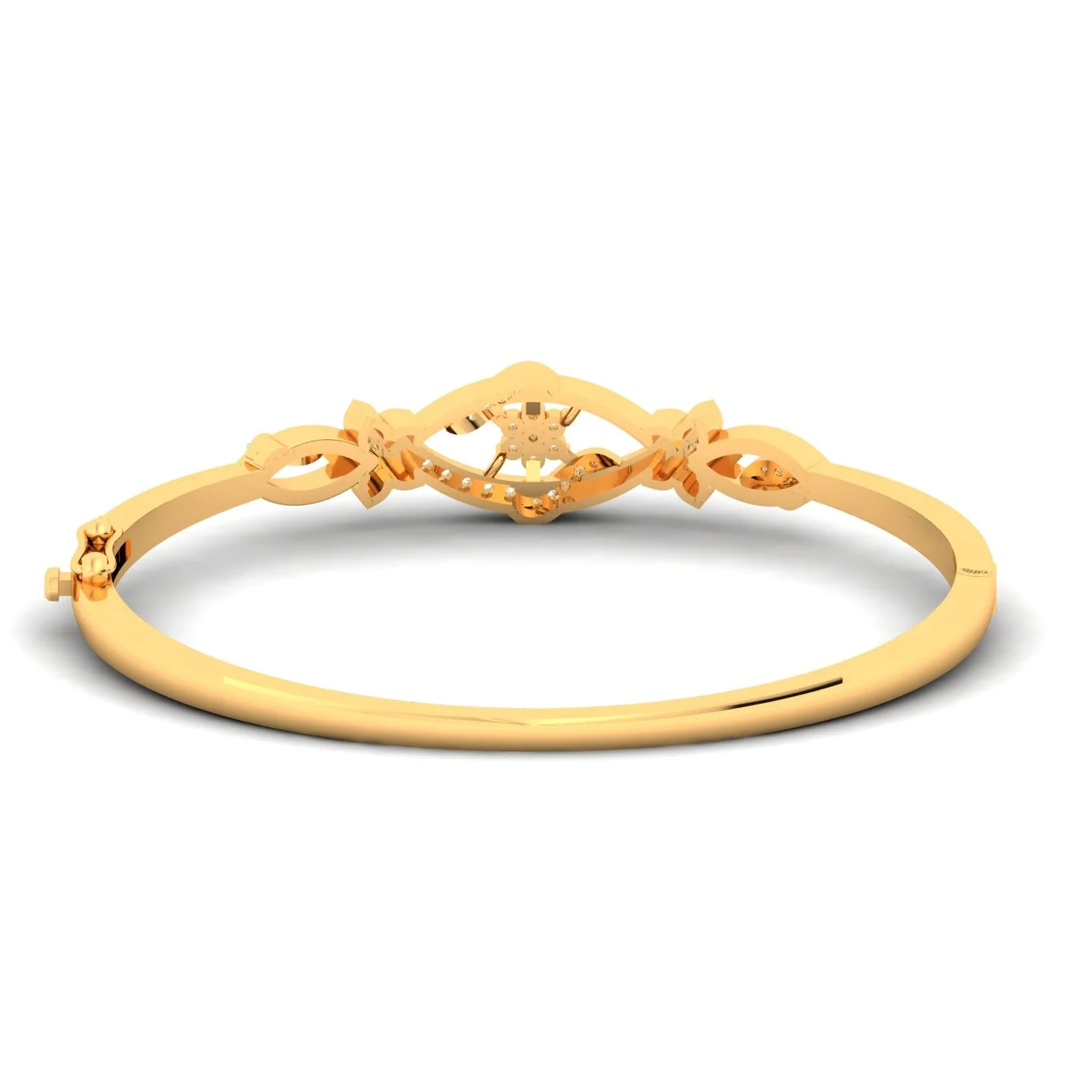 Lustrous Petal Vine Bangle - Image 4