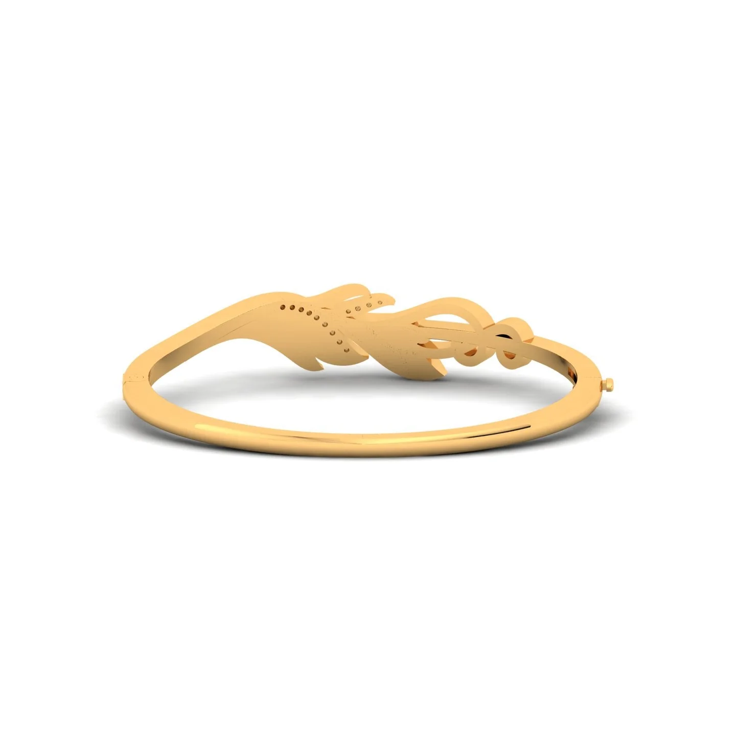 Golden Leaf Whisper Bangle - Image 4
