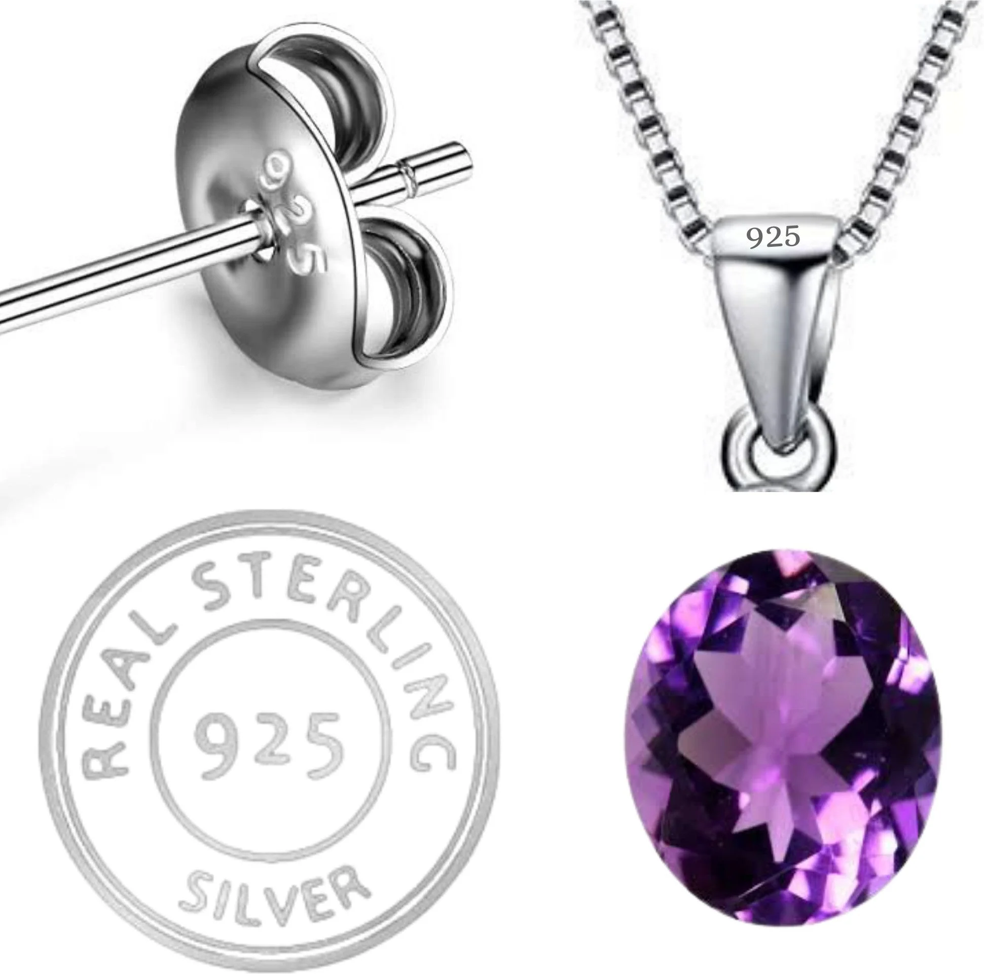 Exquisite Natural Amethyst Gemstone Pendant / Locket - Image 2