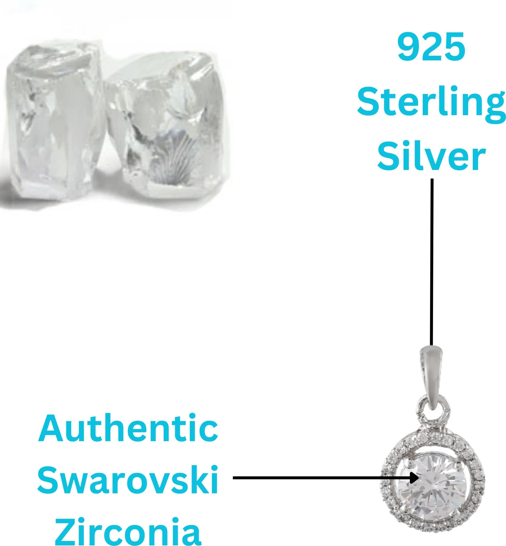 Timeless Round Solitaire Zirconia Crystal Pendant - Image 5