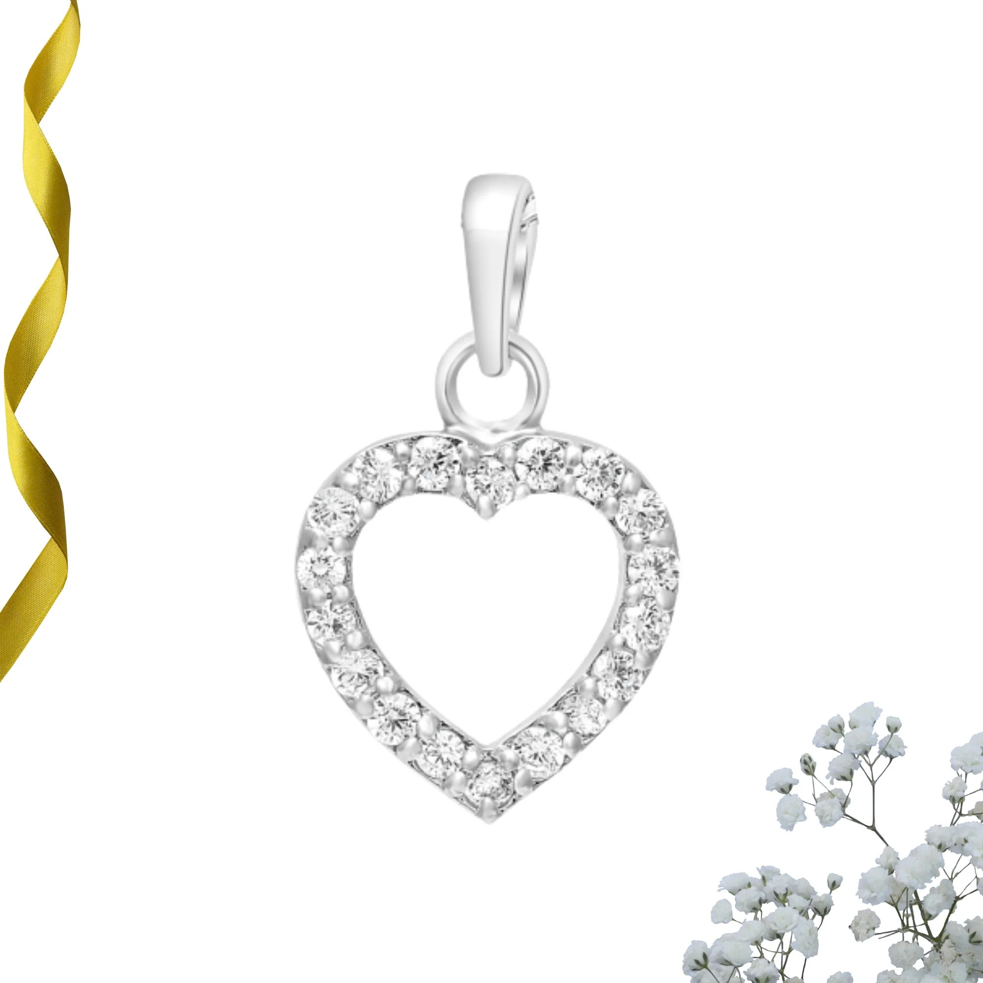 Radiant Heart Zirconia Crystal Pendant & Earrings Set - Image 5