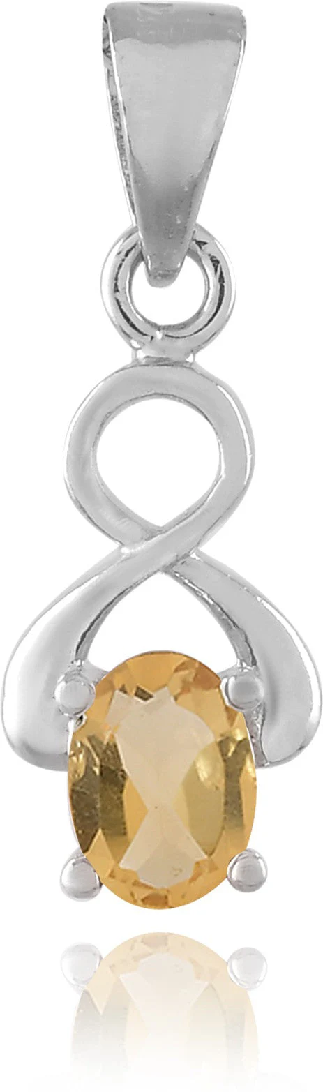 Elegant Natural Citrine Gemstone Designer Pendant - Image 6
