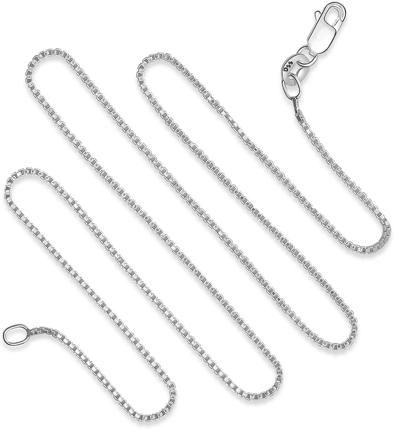 Timeless 20-Inch Unisex Italian Box Chain for Everyday Wear - Image 6