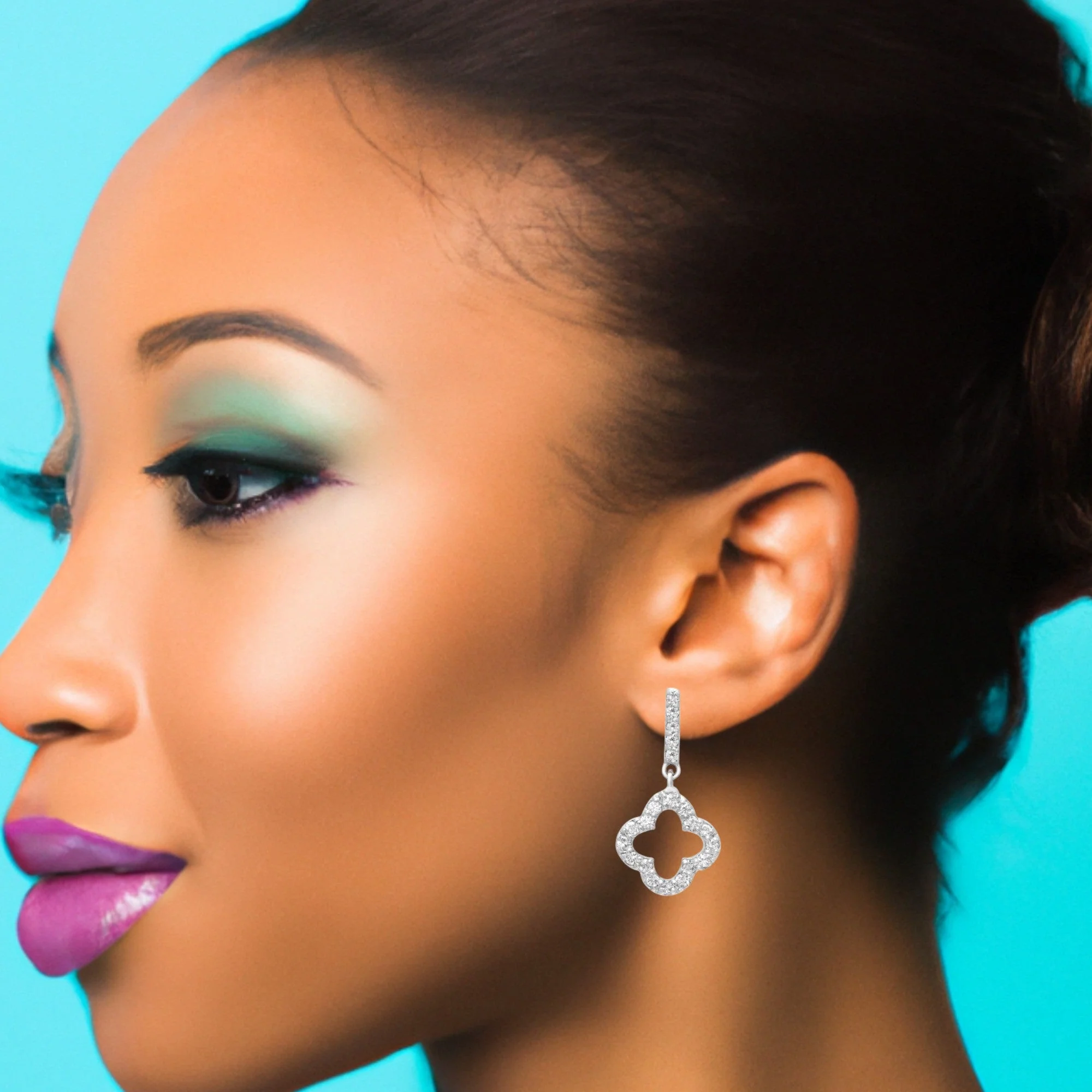 Sleek Designer Minimalistic Bar Stud Earrings - Image 2